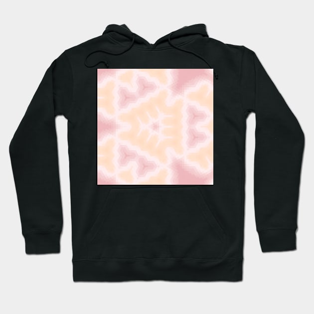 Peach and Rose Kaleidoscope Hoodie by Peaceful Space AS